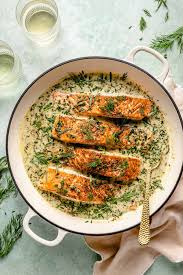 creamy spring salmon the defined dish