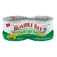 4 Cans Bumble Bee Chunk Light Tuna In Water Canned Tuna