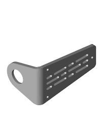 wall lightsaber bracket 3d model by