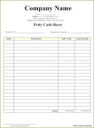 Petty Cash Template Excel Bustntrap Club