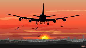 airplane sunset wallpapers wallpaper cave