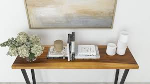 Solid Wood Console Table Live Edge