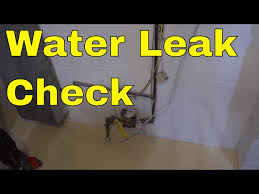 how to check for a water leak in your