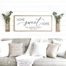 Home Sweet Home Sign Wood Framed Sign