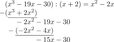 Polynomial Long Division Math Examples