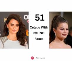 female celebrities with round faces