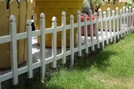 White Pvc Picket Fence