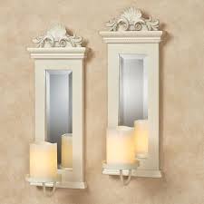 Gold Acanthus Mirrored Wall Sconce Set