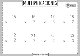 ejercicios de multiplicaciones