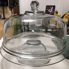Functional Glass Cake Stand Plate