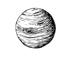 Jupiter Planet Vector Icon Logo