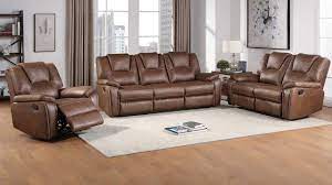 katrine reclining sofa set brown