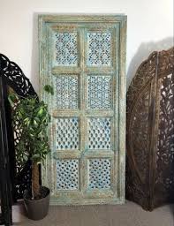 Antique Indian Carved Jali Wall Panel
