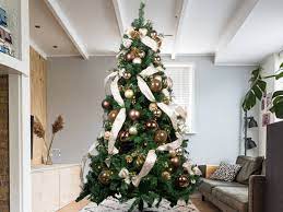 christmas trees and decorations