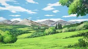 16k uhd anime background landscape
