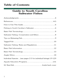 Fillable Online Guide To South Carolina Saltwater Fishes