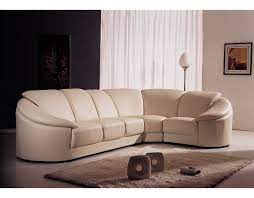 cream leather sectional sofa