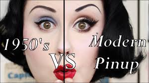 1950 s makeup vs modern pinup makeup