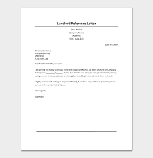 Rental Reference Letter Template 12 Samples Examples