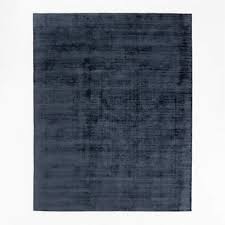 laval viscose solid blue area rug 6 x9