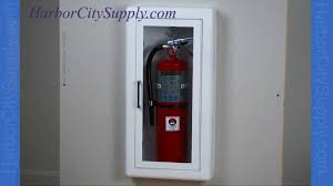 semi recessed fire extinguisher cabinet
