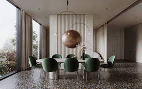 Two floors villa interior design in muscat, oman contemporary style. Modern Villa Interior Design Cgi Visualization