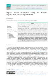 pdf digital library evaluation using