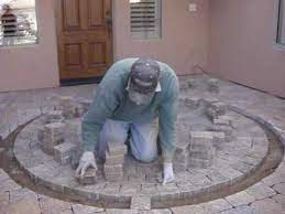 How To Cut In A Paver Circle Part 2