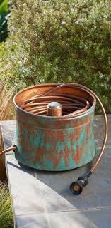 Patina Copper Hose Pot Frontgate