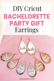 diy bachelorette party gift earrings