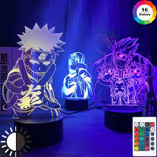 Buy Anime Naruto Uzumaki Led Night Light Team 7 Sasuke Kakashi Hatake Kids  Bedroom Nightlight 3d Lamp Child Xmas Gift at affordable prices — free  shipping, real reviews with photos — Joom