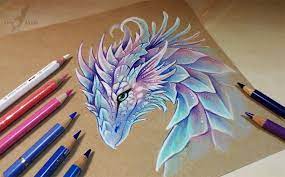 Dragon draw step by step. Dragon From Fairy Tale By Alviaalcedo On Deviantart Dragon Art Drawings Color Pencil Art