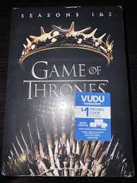 game of thrones season 1 2 dvd for