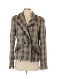Details About Armani Collezioni Women Brown Wool Blazer 44 French