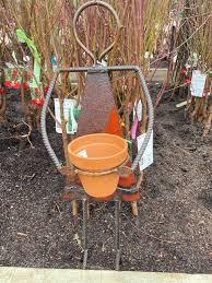 Garden Art People Holding Pot Metal