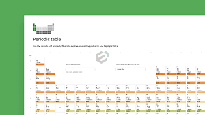 free periodic table excel template for