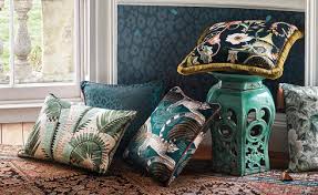 luxury designer cushions romo fabrics