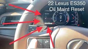 lexus es350 oil maintenance light