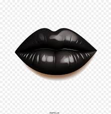 black lips lips glossy black makeup png