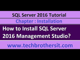 how to install sql server 2016