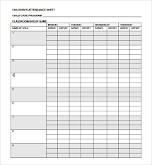 Check out these printable time sheets, organize your activities. 25 Printable Attendance Sheet Templates Excel Word Utemplates