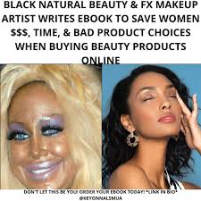 black natural beauty fx makeup meme