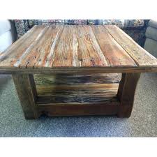 Barn Wood Coffee Table Raised In A