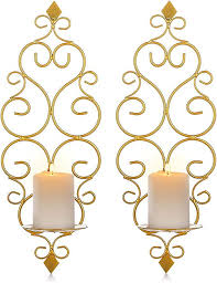 Candle Sconces Wall Decor Set Of 2