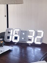 1pc Led Digital Clock Shein Uk