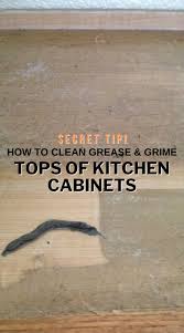 how to clean the tops of greasy kitchen