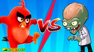 Plants Vs Zombies 2 Angry Birds Evil Red Vs Dr. Zomboss! - YouTube