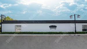 Black White Outdoor Tile Wall Blank