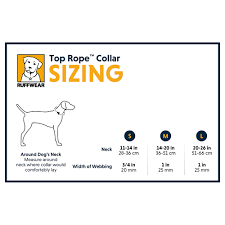 Top Rope Dog Collar Ruffwear Reflective Ballasted With Metal Buckle