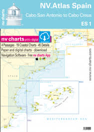 Nv Charts Es 1 Nv Atlas Spain Cabo Creus To Cabo San Antonio